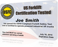Certification Card